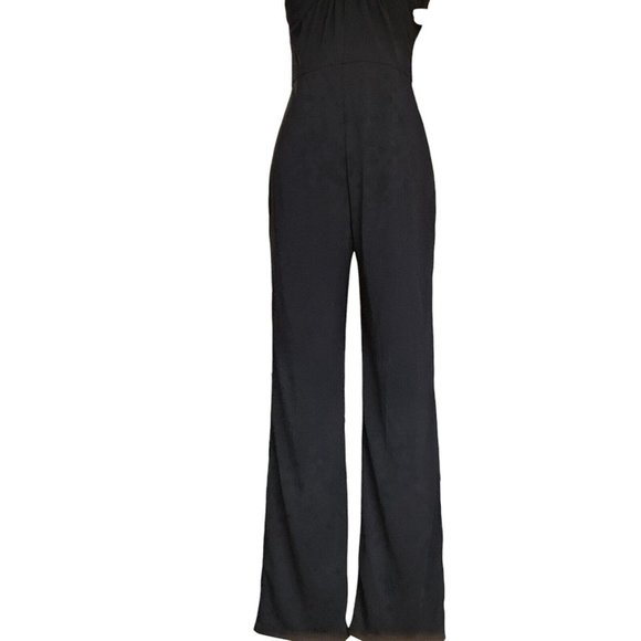 Maggy London 2 4 Black Yoli Jumpsuit‎ Jersey Knit Sleeveless Relaxed Leg - Picture 7 of 13